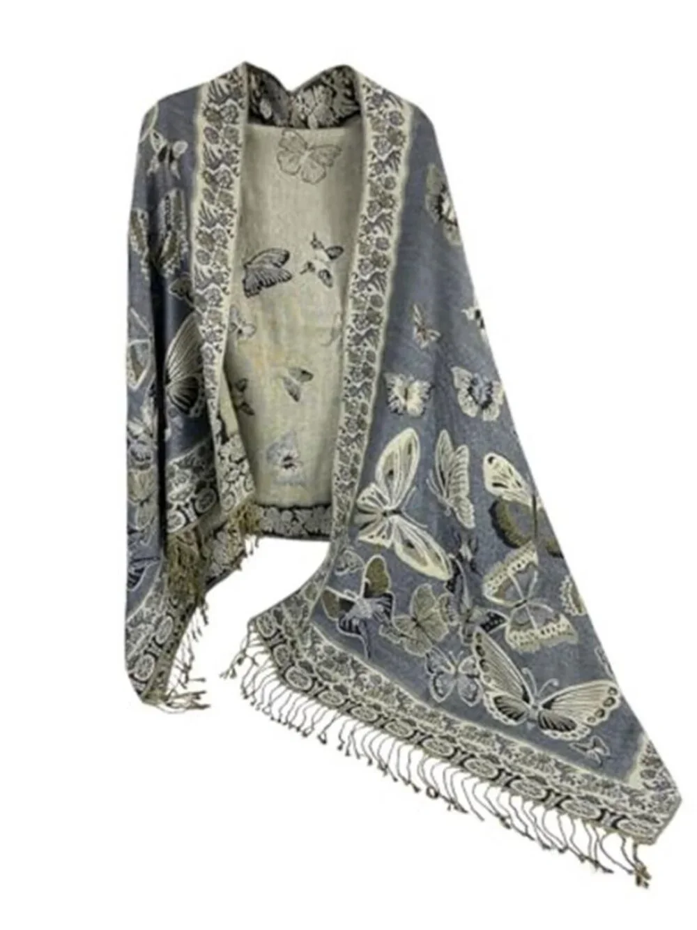 Women's Paisley Pashmina Rave Shawl Wraps Scarf Festival Accessory